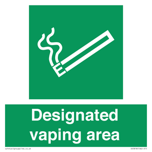 Designated vaping area